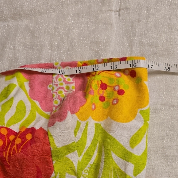 Lilly Pulitzer Strapless Floral Dress in Pink, Yellow, and Green - Picture 12 of 16